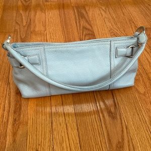 Baby blue purse